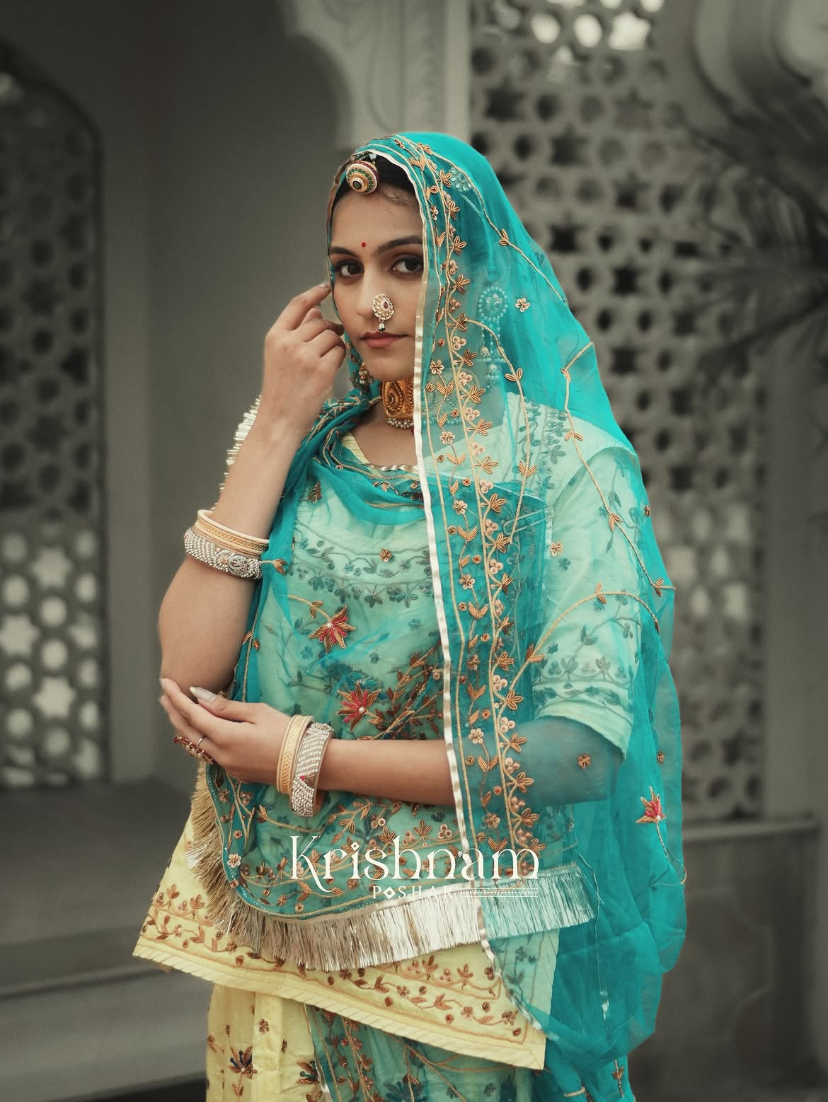 Handcrafted Zari Bridal Lehenga
