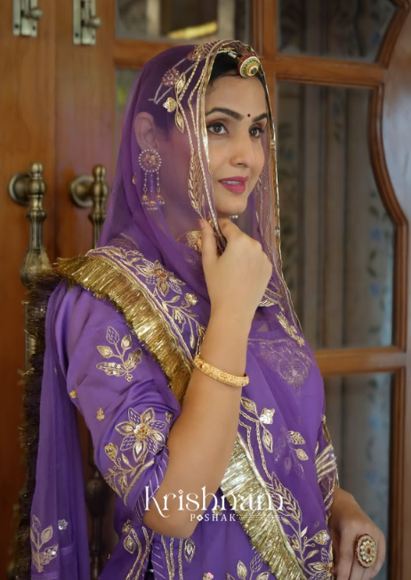 Mirror Work Silk Kurta