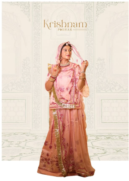 Traditional Bandhej Poshak Detail
