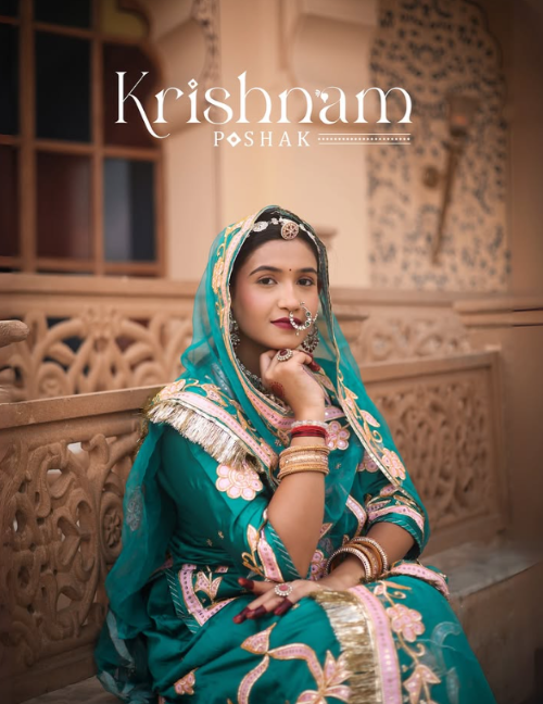 Raw Silk Zardozi Lehenga